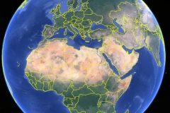 Jorden-Europa-Afrika